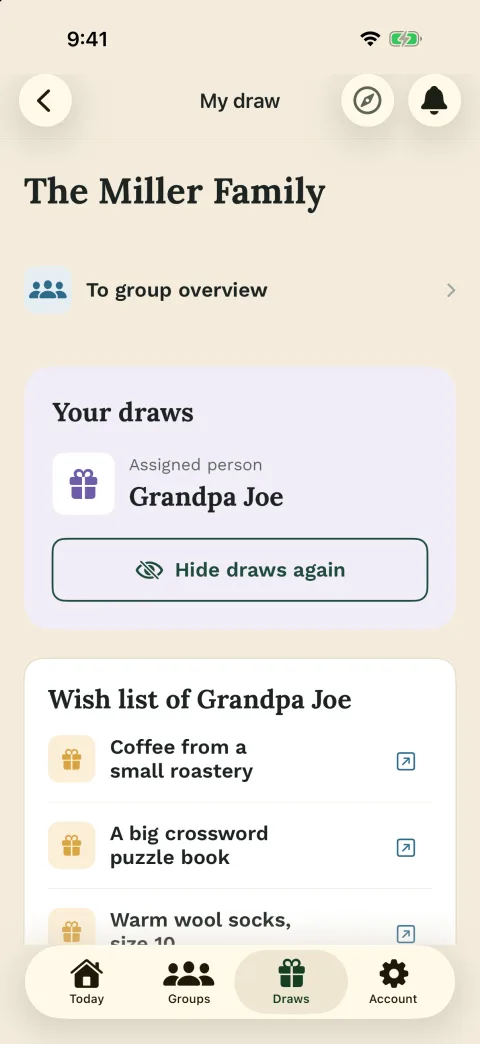 Each result stays personal – in the iPhone app