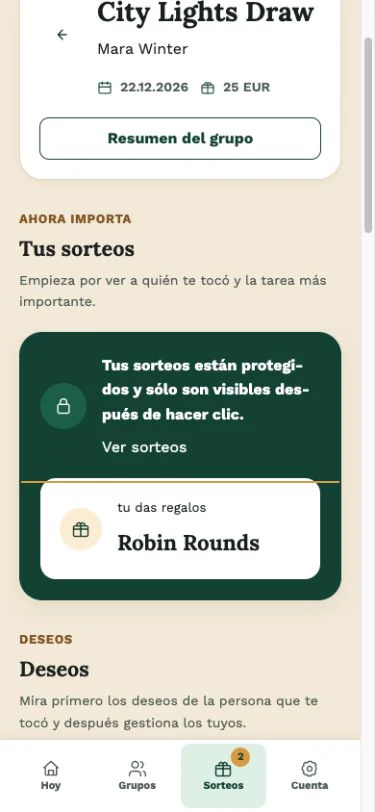 Cada resultado sigue siendo personal en la aplicación web de Wichtlify