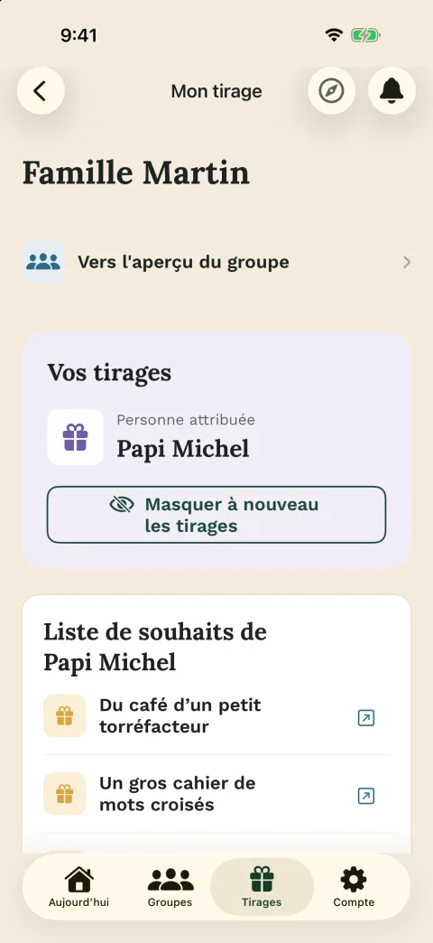 Chaque résultat reste personnel – dans l’app iPhone