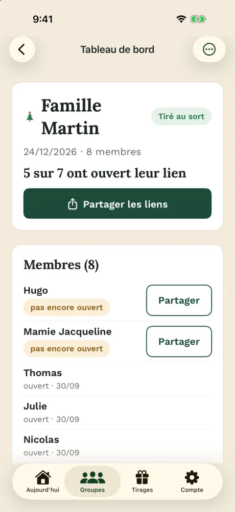 Qui a déjà ouvert son lien – dans l’app iPhone