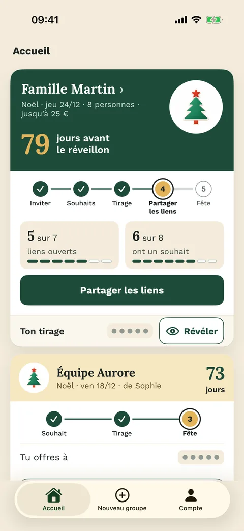 La vue d’ensemble – dans l’app iPhone
